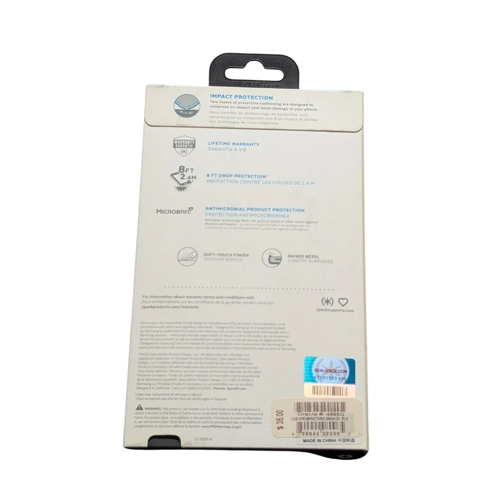 P2. Speck ImpactHero Case for Samsung Galaxy A13- Black,  NEW
